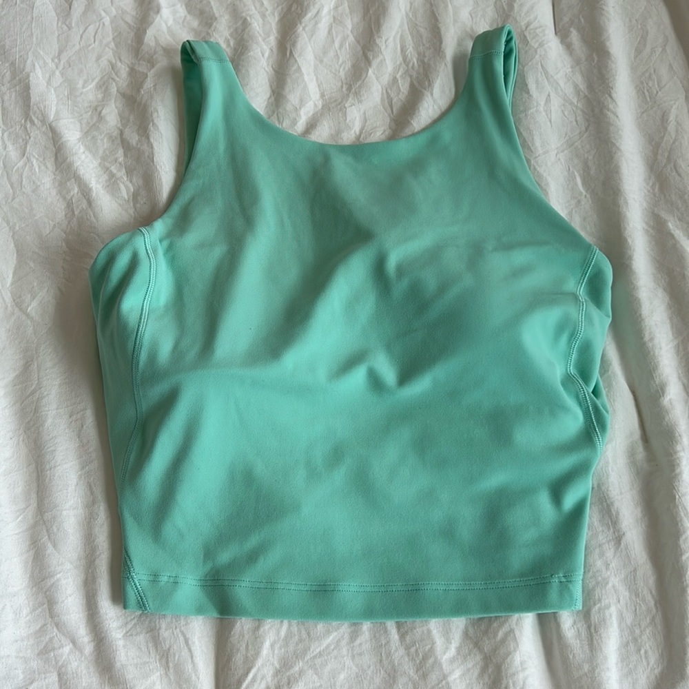 lululemon high neck cropped align tank, size 6